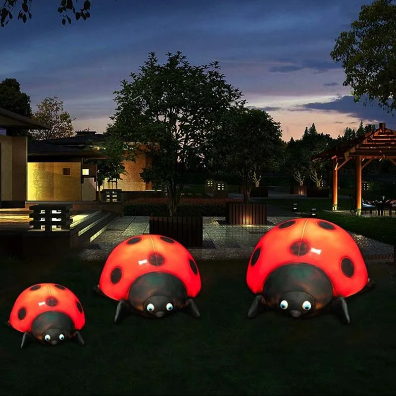 

Simulated insect seven-star ladybug fiberglass sculpture beetle large ornament outdoor garden landscape courtyard lawn decorati