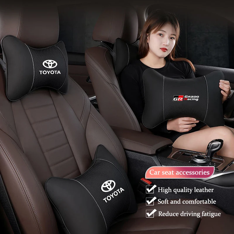 Car Seat Neck Headrest Lumbar Support Head Support Cushion For Toyota 86 Mirai Supra Prado Alphard Vellfire Crown Sequoia Venza