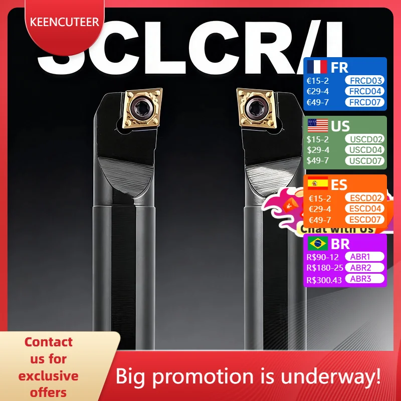 

Токарный инструмент SCLCR/L S12M-SCLCR S16Q-SCLCR S25S-SCLCR внутренний токарный станок расточной Барные инструменты для CCMT09 поворотные твердосплавные вкладыши