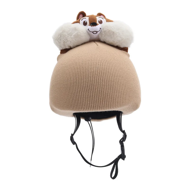 スキーヘルメットキャップ漫画帽子暖かいスノーボードスキーハット冬のアウトドアスポーツ帽子