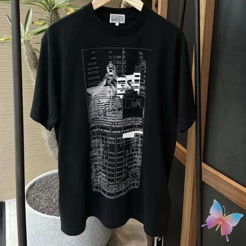 

24ss CAV EMPT Tshirts High Quality Cotton Classic Geometry Logo Fragment Short Sleeve Men Women Round Neck Cleanfit CE T-shirts