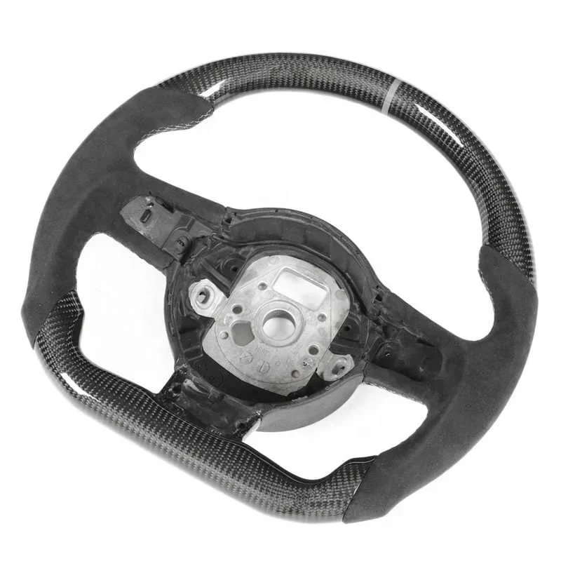 2025 gran oferta volante de fibra de carbono Alcantara para TT TTRS 8J MK2 R8 MK1 2007 2008 2009 2010 2011 2012 2013