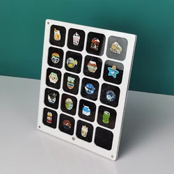 Acrylic Pin Display Board, Brooch Pin Organizer, Enamel Pin Collections Holder Commemoratives Coins Storage Case 2 Size