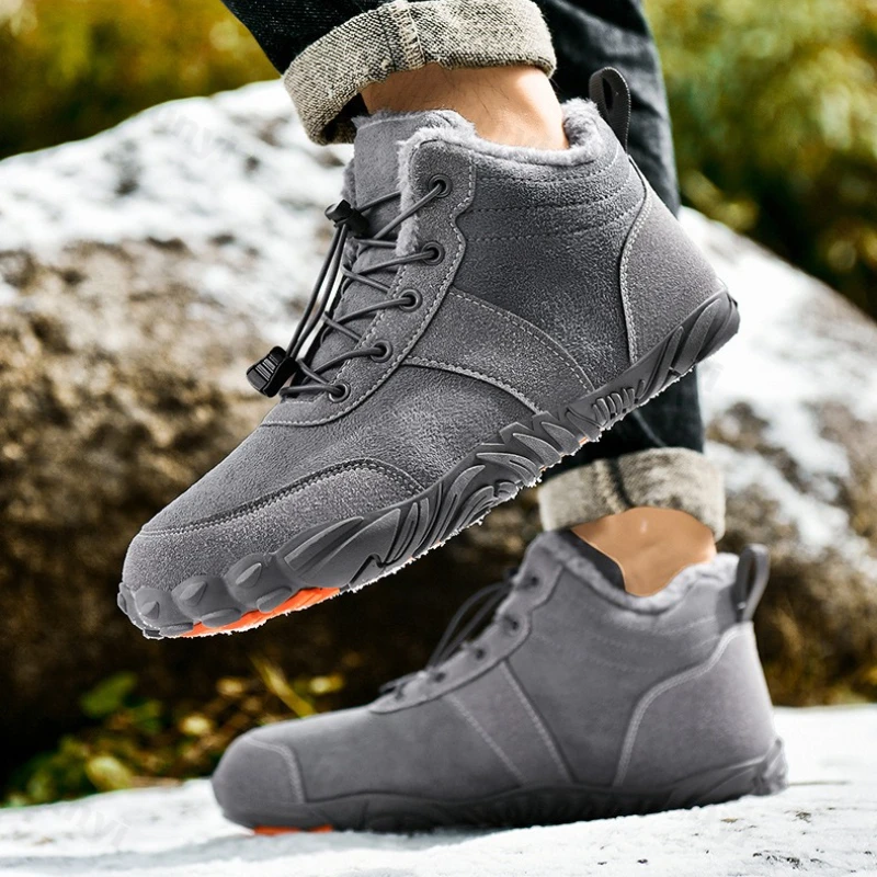

Couple's Winter Cotton Shoes 2025 New Plush Thicken Comfortable Men's Warm Shoes Outdoor Non Slip Soft Sole Women's Snow Boots