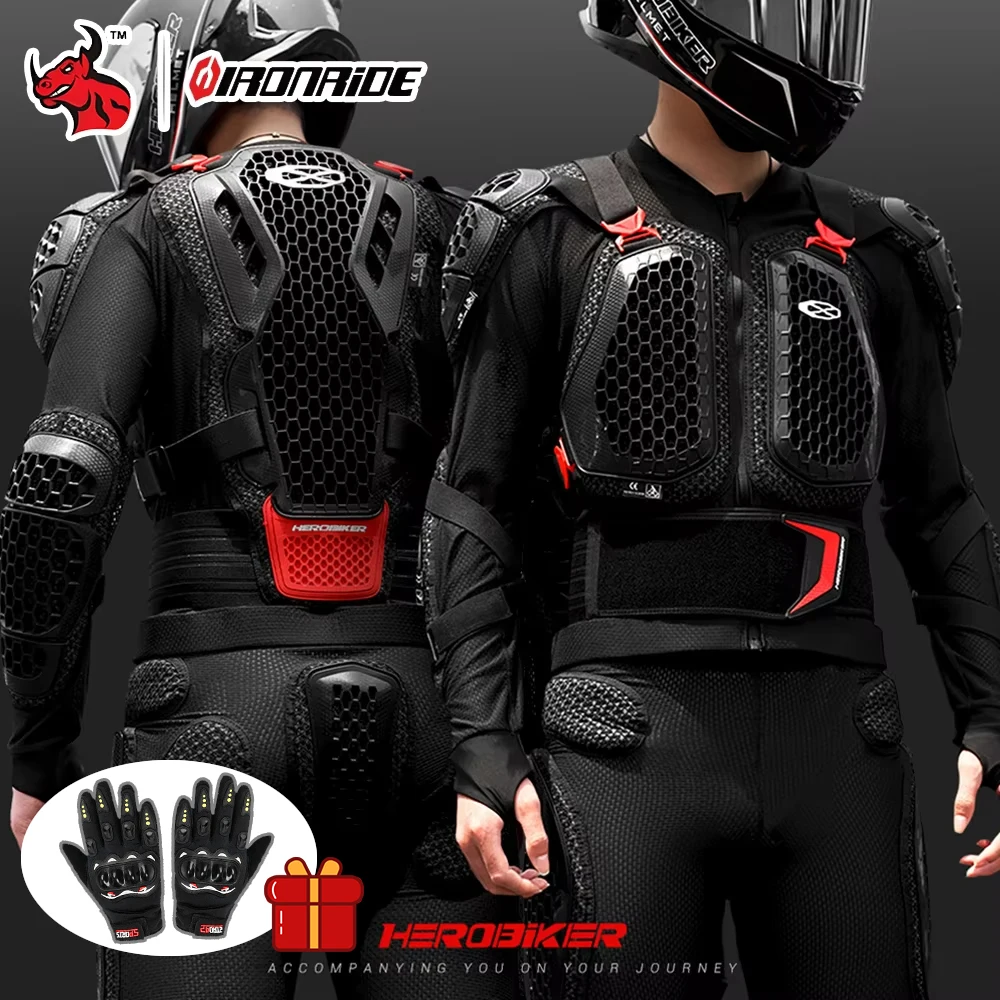 

New Off-road Motorcycle Armor Anti Fall Chest And Back Protective Equipment Anti Crash Chest Back Padding Motorbike Jacket Pants
