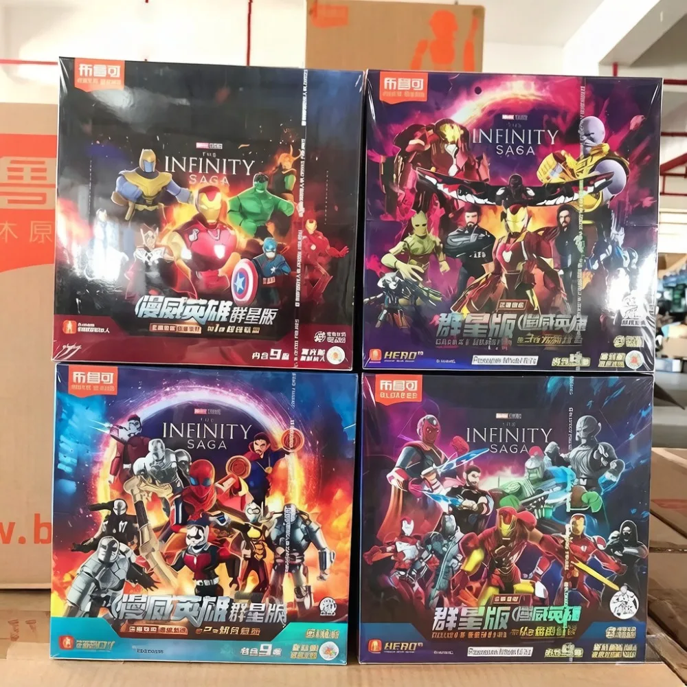 

В наличии: Коллекционные фигурки Blokees Marvel Super Heroes Avengers GV01-06 (полная серия) — Человек-паук, Веном. Идеальный подарок для любителей коллекционирования.