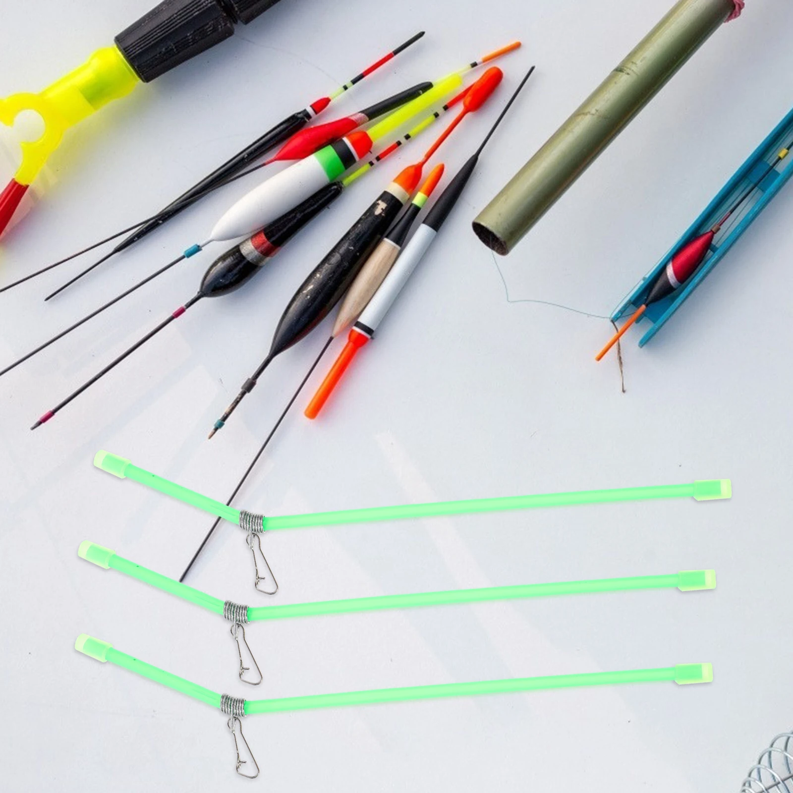 

20 Pcs Fishing Splitter Line Tools Paper Clip Connector Swivel for Connectors Abs Plastic Sea Accessories