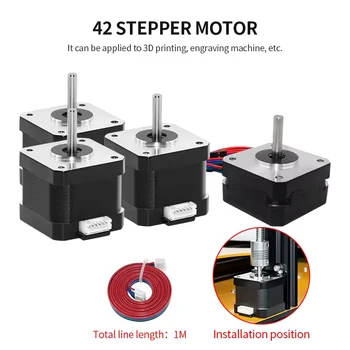 Nema17 17 hs4023 1.0a מנוע stepper עם xh2.54/du-pont עבור titan extruder 42 מנוע 12v/24v 3d למדפסת