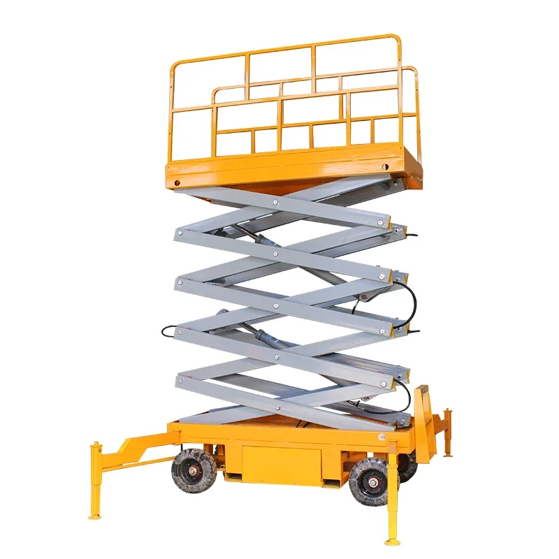 500-2000kg scissor lift 6m-18m scissor lift table mobile warehouse man lift With CE