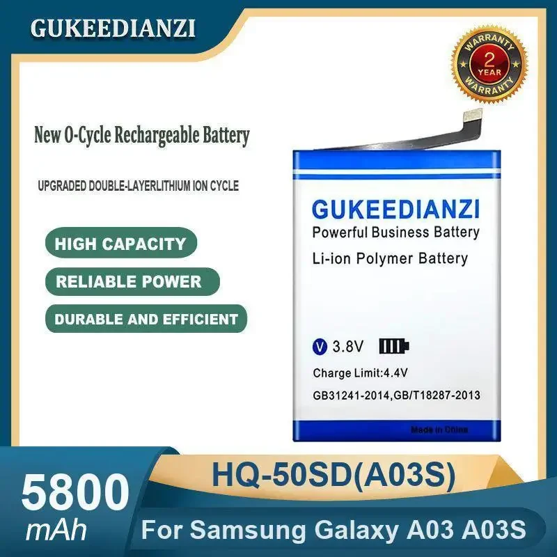 

High Capacity 5800mAh HQ-50SD(A03S) Mobile Phone Battery For Samsung Galaxy A03 A03S