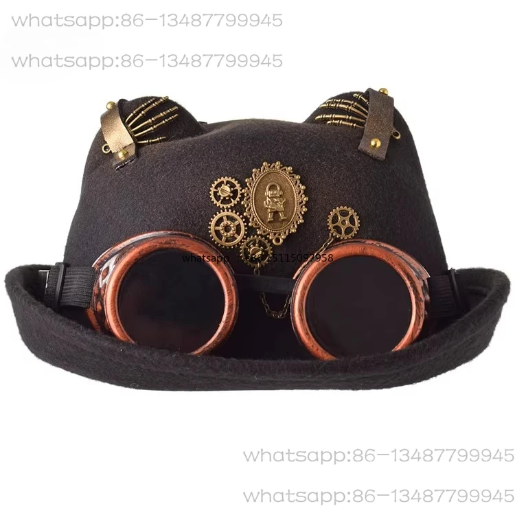 

Steampunk Vintage Gear Bowler Hat