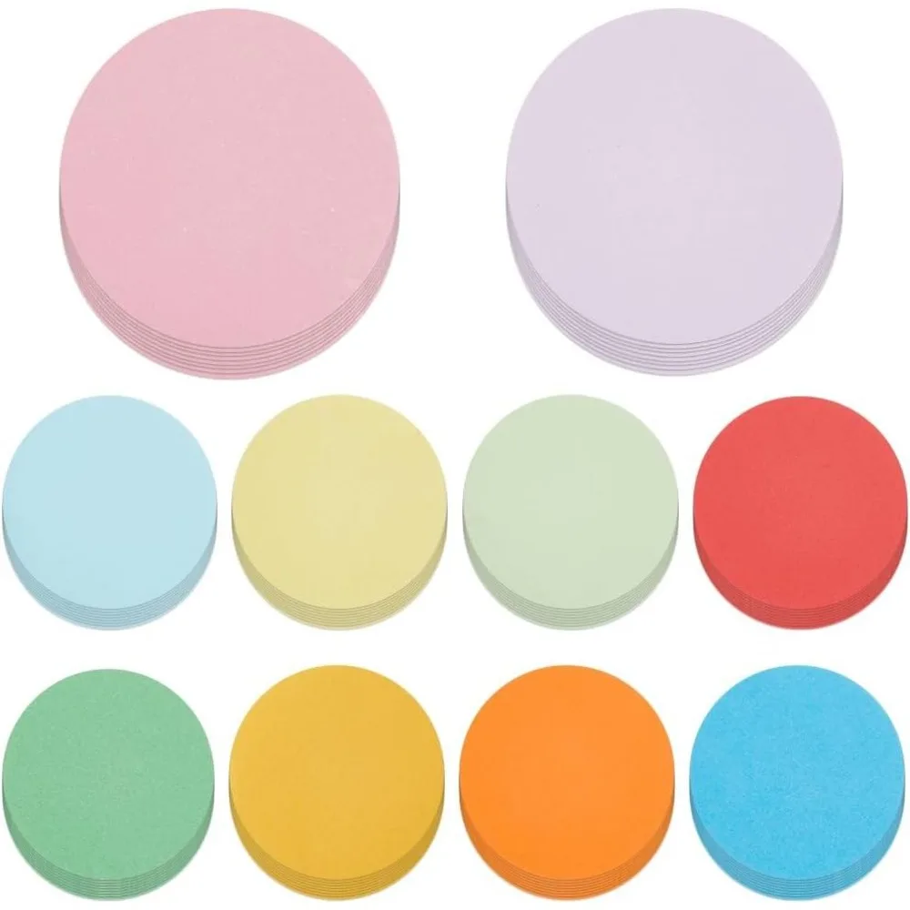 100Pcs 2.2Inch Round Paper Cutouts Paper Cut Out Shapes Circle Colorful Assorted Classroom Bulletin Board Dots Cardboard Cut