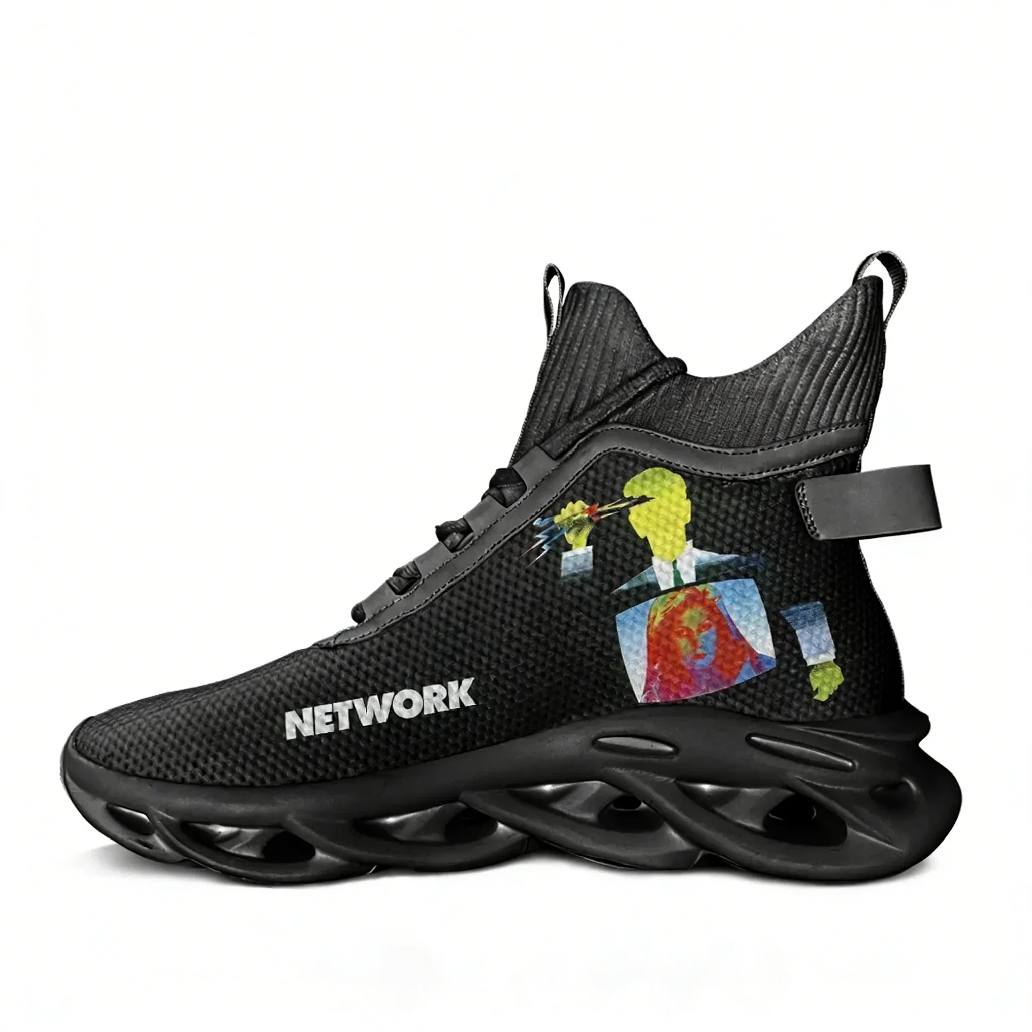 

Сетчатые кроссовки унисекс на высокой подошве для бега и спорта, модные, высококачественные, на шнуровке, с возможностью индивидуального заказа