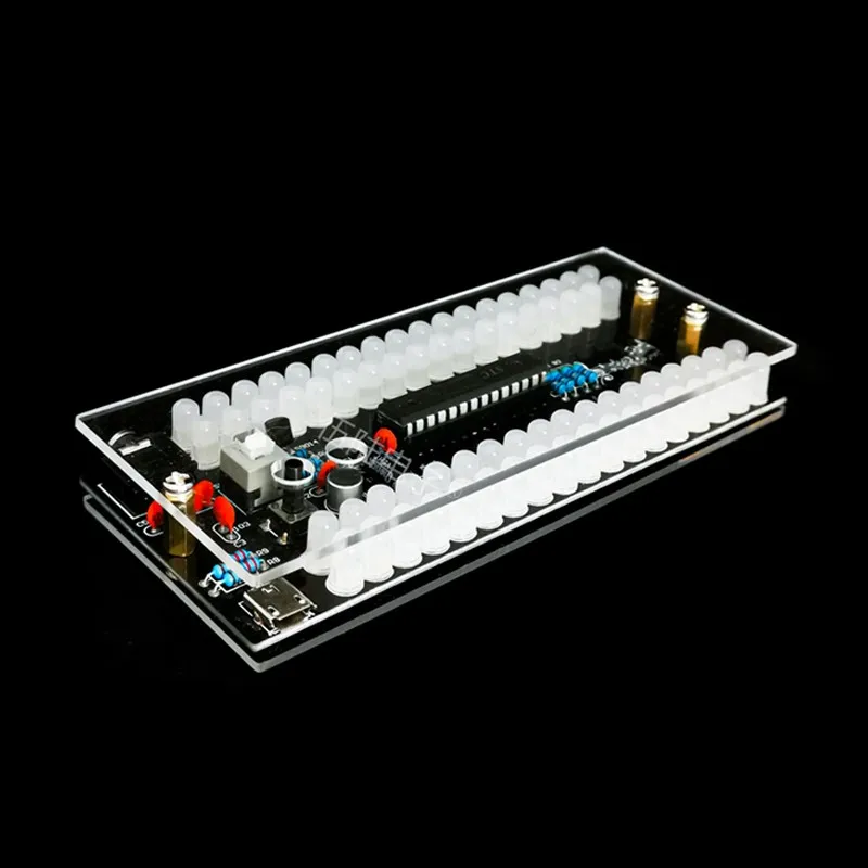 Electronic Components Supplies18 Sections 4 Columns Music Rhythm Spectrum Lights Sound-Controlled LED Lights DIY Kits