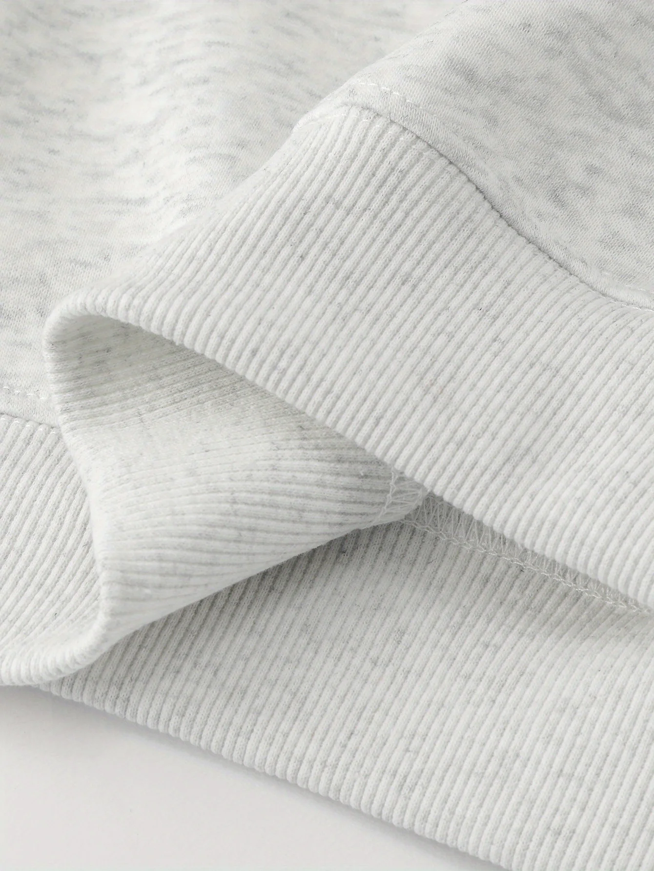 سويت شيرت نسائي رياضي كاجوال برقبة دائرية وأكمام طويلة بلون سادة، مريح #5