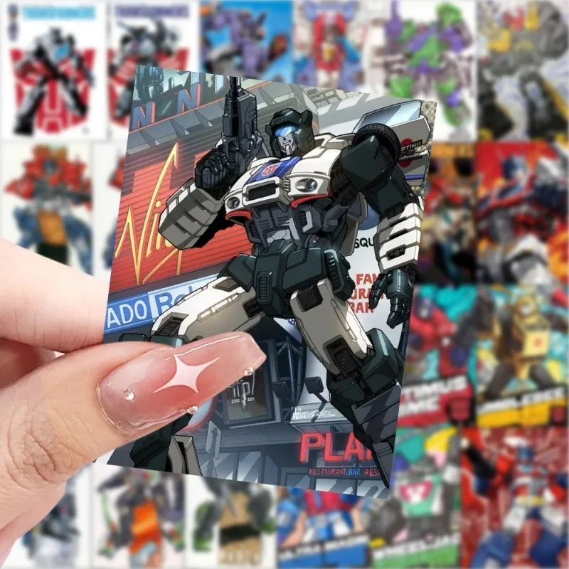 60PCS Transformers Bumblebee Optimus Prime Crosshairs Ironhide Cartoon Laptop Phone Case Children Toy Sticker Wholesale