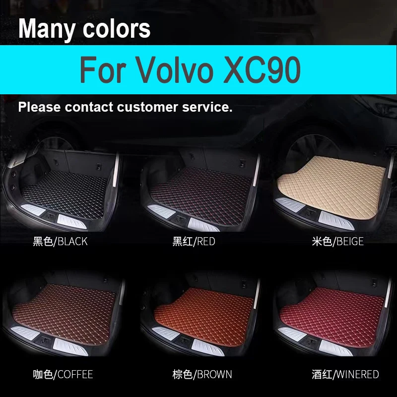 

"Custom Leather Car Trunk Mats For Volvo XC90 2015-2021 Rear Trunk Floor Mat Tray Carpet Mud "