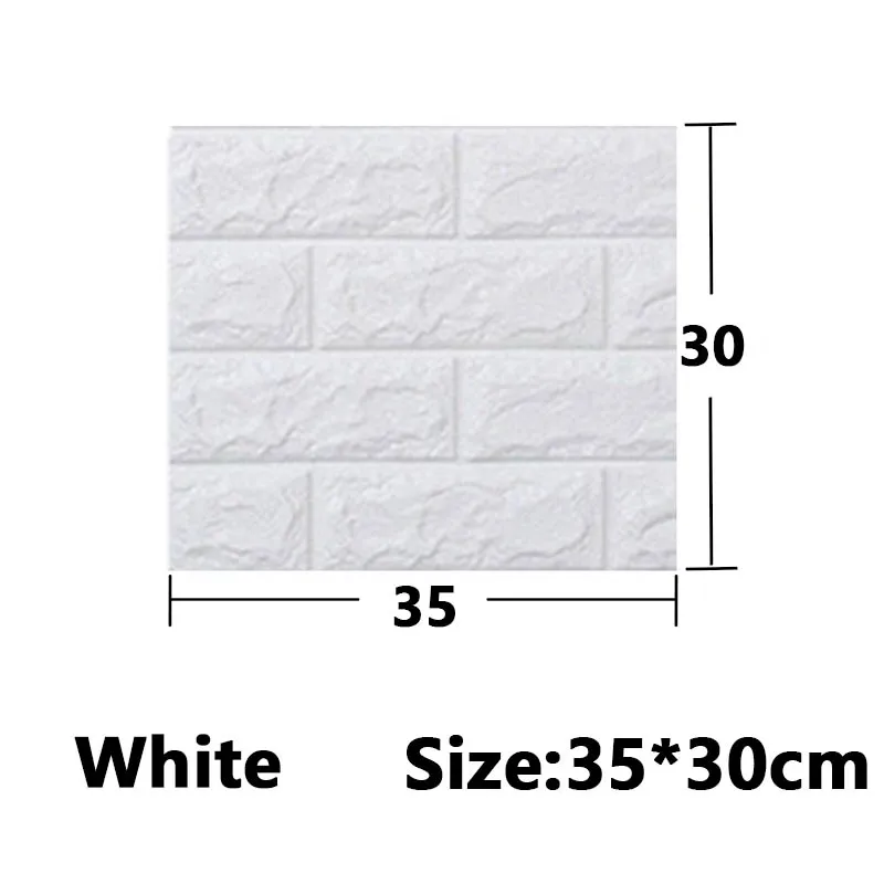 5-30 Stuks 35 Cm * 30 Cm Diy Zelfklevende 3D Muurstickers Voor Slaapkamer Waterdicht home Decor Achtergrond Schuim Baksteen Behang