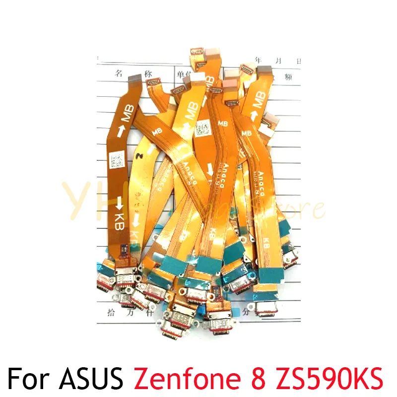 

For ASUS Zenfone 8 9 ZS590KS AI2202 USB Charging Board Dock Port Flex Cable Repair Parts