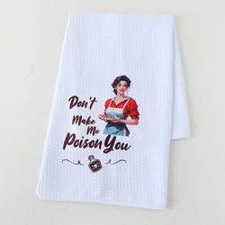 80% Nylon 20% Polyester Waffle Print Kitchen And Dining Multifunctional Cleaning, Fun Dishwashing Towels, And Scouring Towels