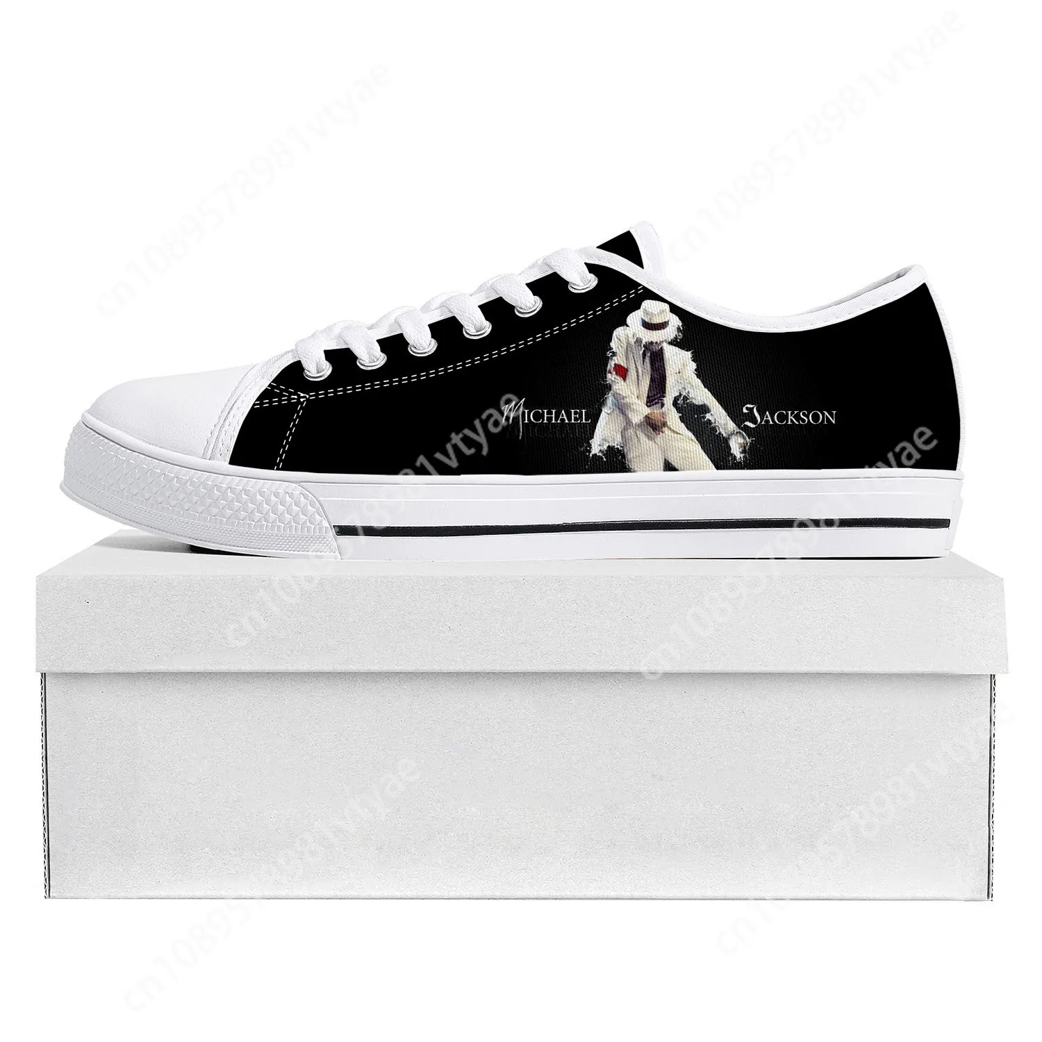 

Michael Jackson Pop Singer Dancer Low Top High Quality Sneakers Mens Womens Teenager Canvas Sneaker Couple Shoes Custom Shoe