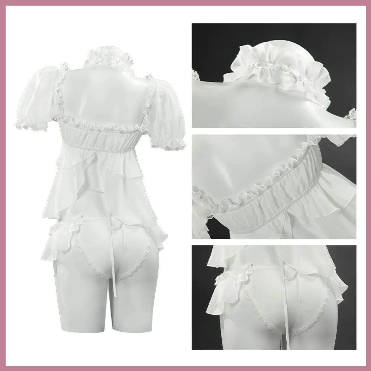 Игра NIKKE: Богиня Победы Дороти Косплей Костюм Шорты Парик Женский Сексуальный Карнавальный Бикини Летний Белый Купальник Костюм