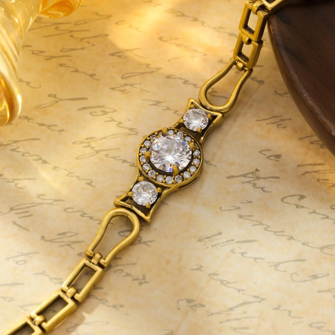 

Винтажный ретро-модный потертый новый ручной ювелирный дизайн, высококачественный элегантный универсальный браслет