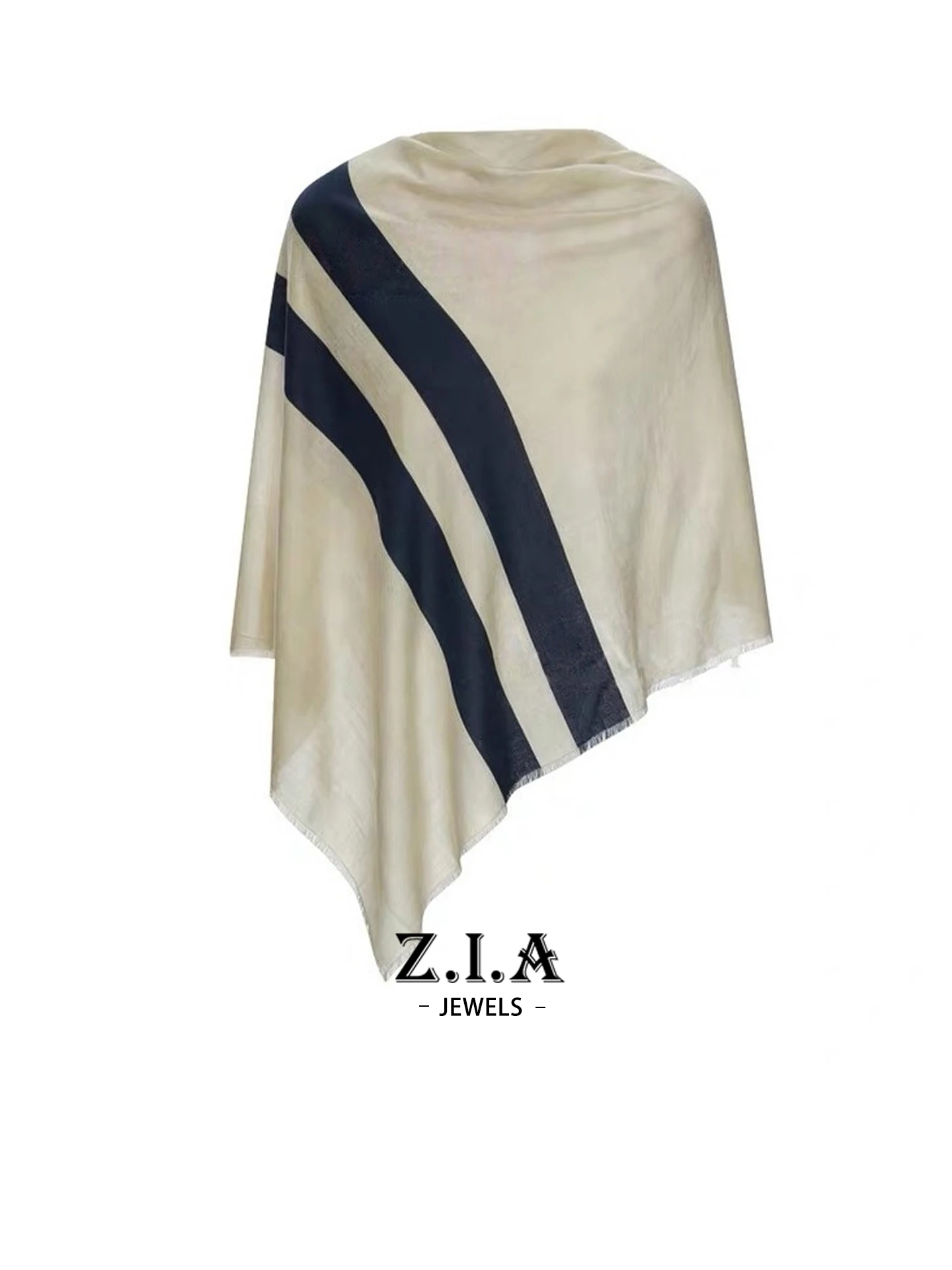 Echarpe-a-rayures-kaki-pour-femme-ideale-pour-les-premiers-automnaux-accessoire-de-mode-tendance-a-porter-en-superposition-chale-d'epaule-decontracte-et-chic-pour-un-usage-quotidien