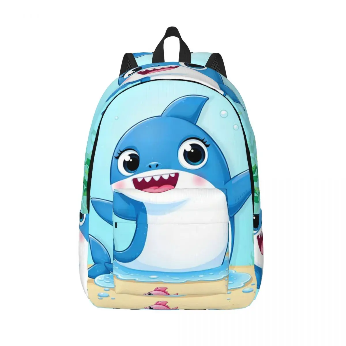 

Ocean Buddy The Cartoon Shark Студенческий рюкзак Школьная сумка Походный дорожный рюкзак для мужчин, женщин, мальчиков и девочек, сумка для книг, сумки на плечо
