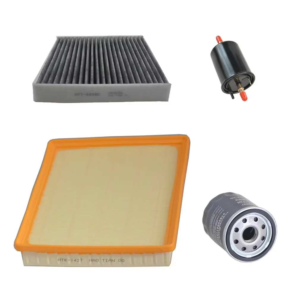 Juego de 3-4 Filtros para GEELY GX3 1.5L 2017-2021 LIVAN VISION X3 Pro 2022-2024, Kit de Filtros de Combustible, Aceite, Aire Acondicionado y Aire de Cabina, Piezas para Motor 4G15