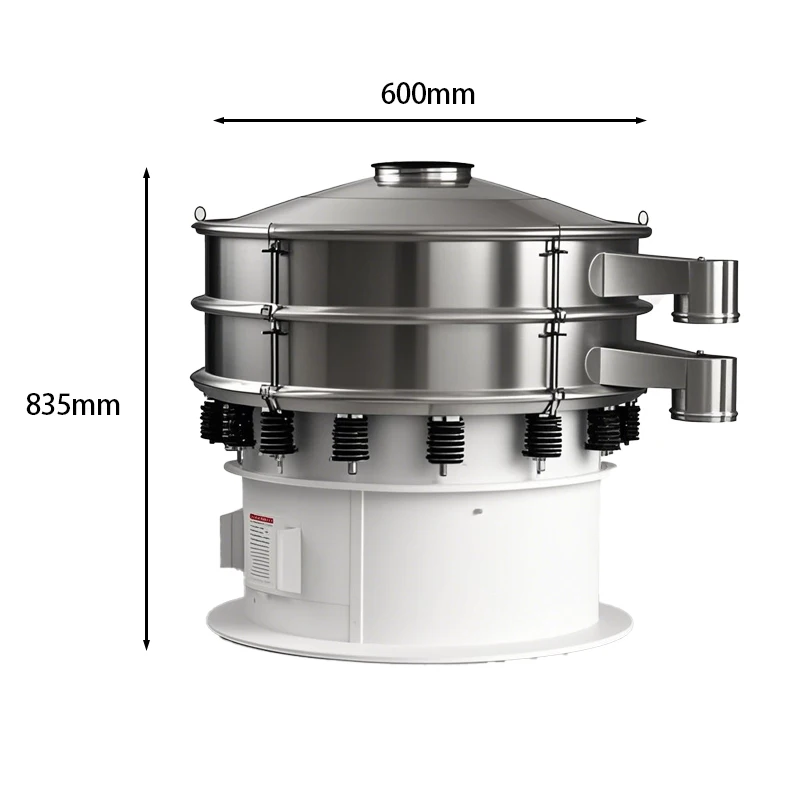 Multifunctional Circular Vibrating Screen Extension For Powder Granular Liquid Sieving Filtering Industrial Use