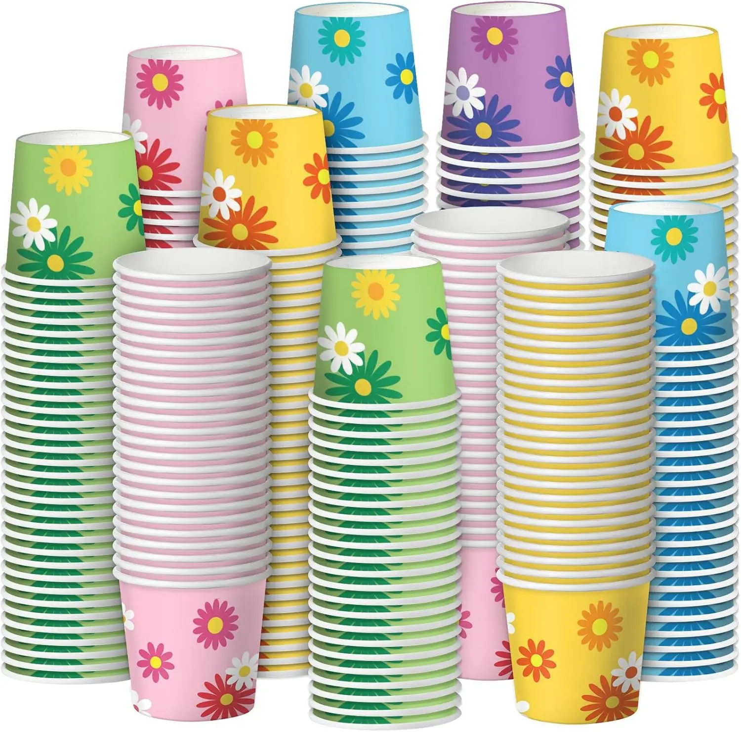 

500 Pack 3oz Paper Disposable Bathroom Small Mouthwash Cups Mini Espresso Hot or Cold Beverage Mini Drinking Cups for Ho