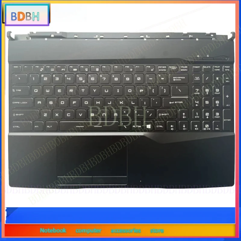 New for MSI GL65 GP65 MS-16U4 Upper Case Palmrest Cover Keyboard Colorful Backlit