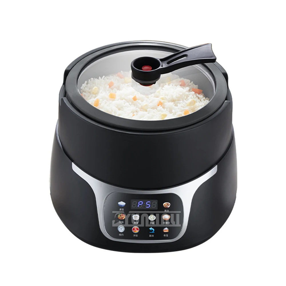 Fogão De Arroz Elétrico Portátil, Panela De Sopa, Multicooker, Máquina De Cozinhar Mingau, Smart Household, 5L