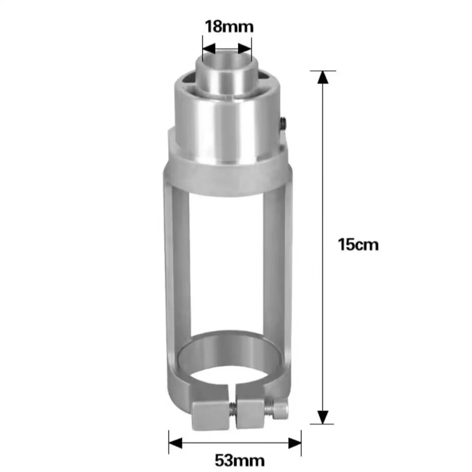 Adaptador de broca de agujero cuadrado, accesorio duradero de aluminio fundido, herramienta de carpintería, soporte de fijación para taladro eléctrico de mano