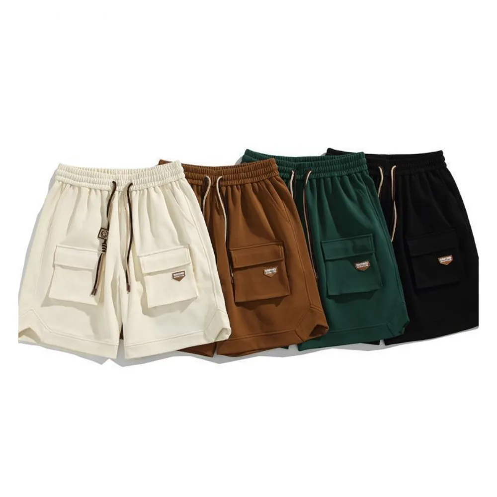 보이지 않는 오픈 크로치 야외 섹스 남성 성인 의류 남성 카고 반바지 여름 다목적 스포츠 루즈 피팅 캐주얼 짧은 바지