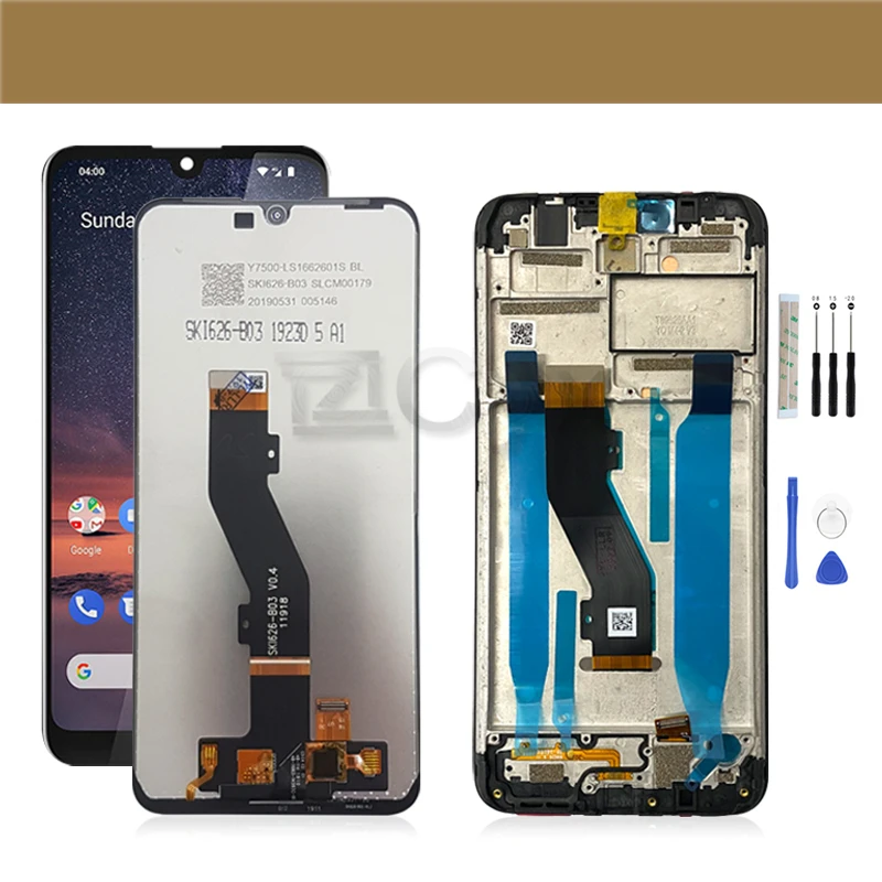 

6.26" For Nokia 3.2 TA-1156 TA-1159 TA-1164 LCD Display Touch Screen With Frame Digitizer Panel Assembly Replacement