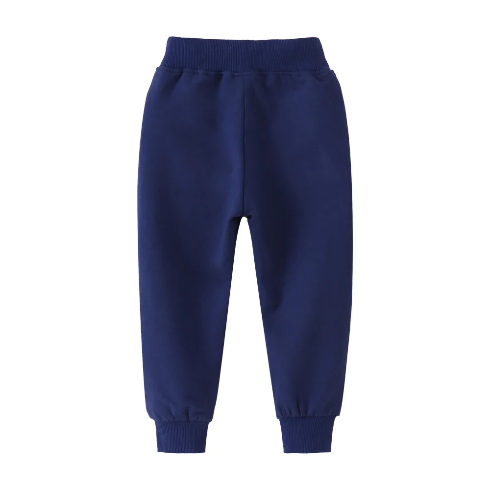 Tiger Embroidery Kids Sweatpants 2-7T Autumn Drawstring Trousers Comfortable Wear for Boys And Girls Hot Selling Baby Pants