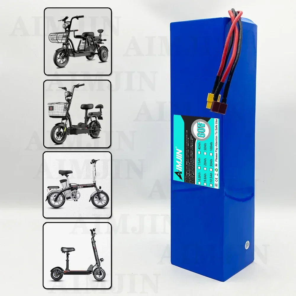 100% Original 16S3P 60V 10500mAh lithium battery pack 18650  Rechargeable battery with BMS 700W 1500W high-power