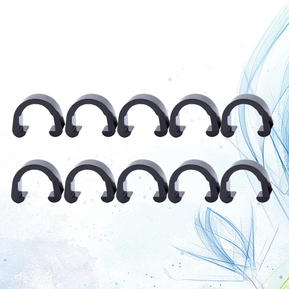 

10pcs Bike Brake Hose Clamp Pipe Fixing Clip Wire Cable Holder Line Buckle For Road Mountain Bicycle Aluminum Alloy