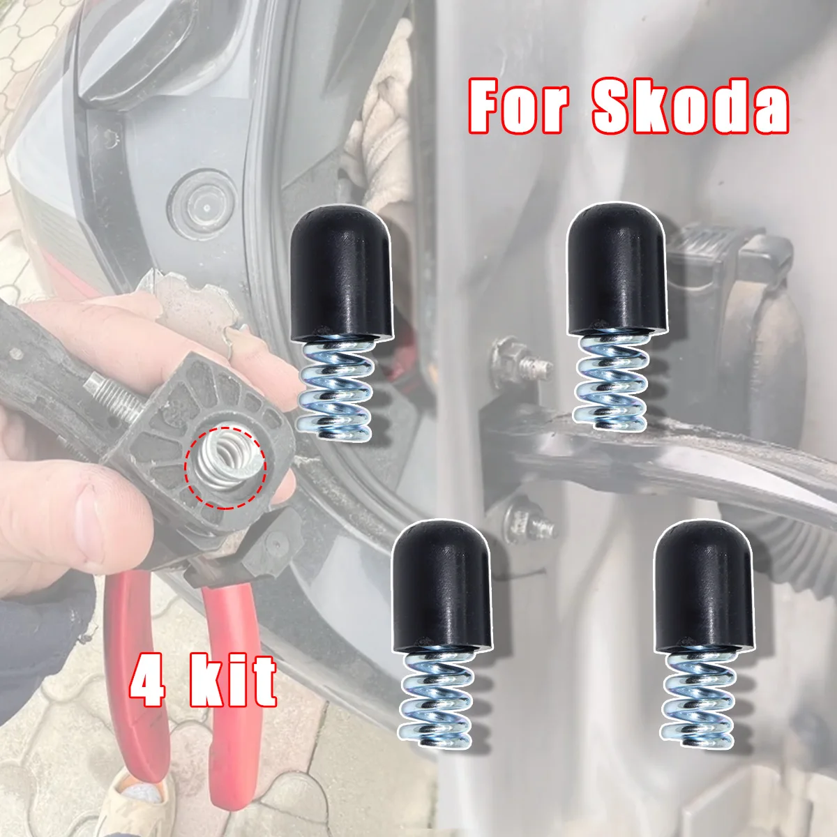 

For 2 Door Car Door Check Strap Repair Kit Stopper Damping Spring Limiter For Skoda FABIA 5J2 5J5 RAPID NH3 SUPERB B5 B6 3T