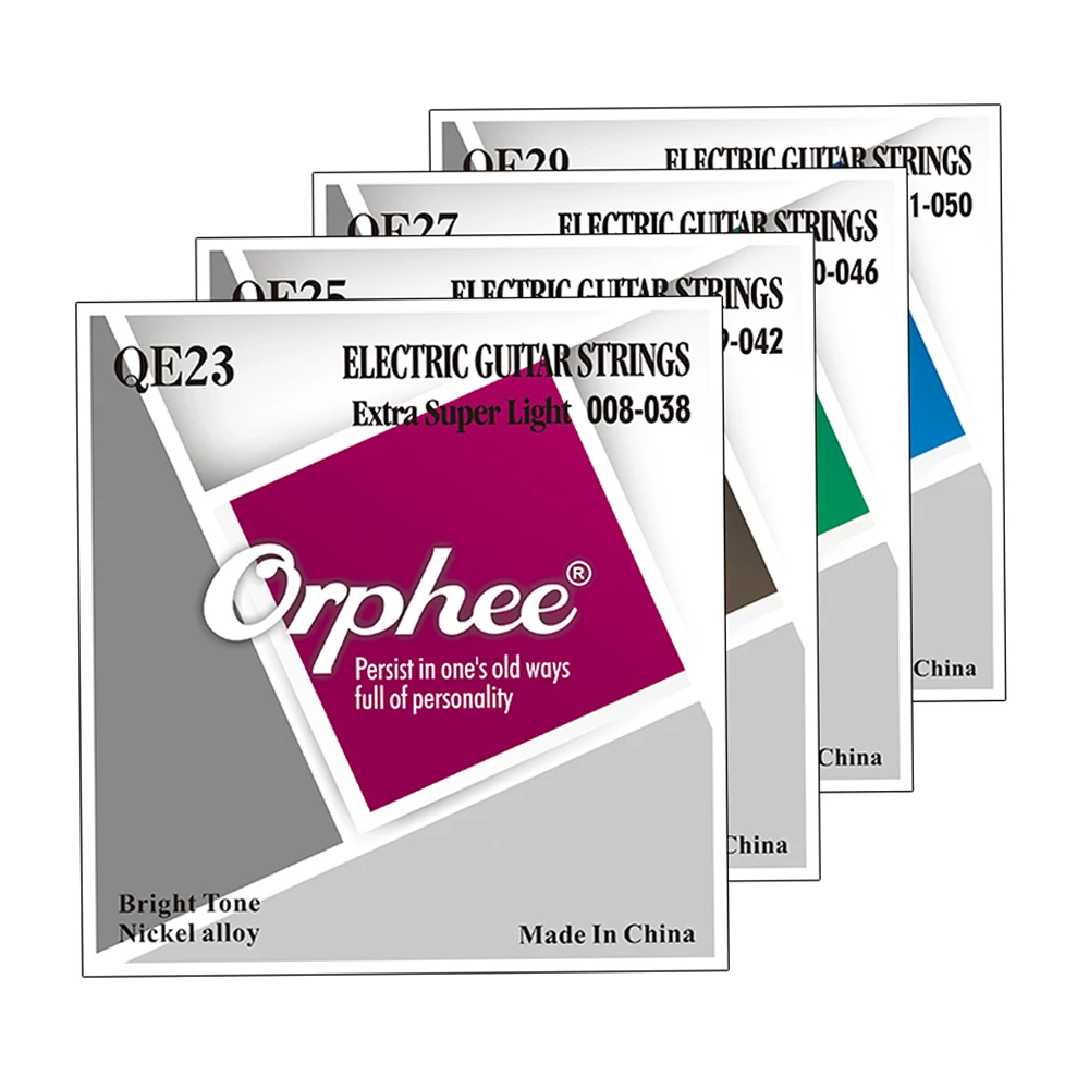 

Orphee Electric Guitar Strings QE Series Guitar Accessories Nickel Alloy Plated Professional Metal Guitar String Set