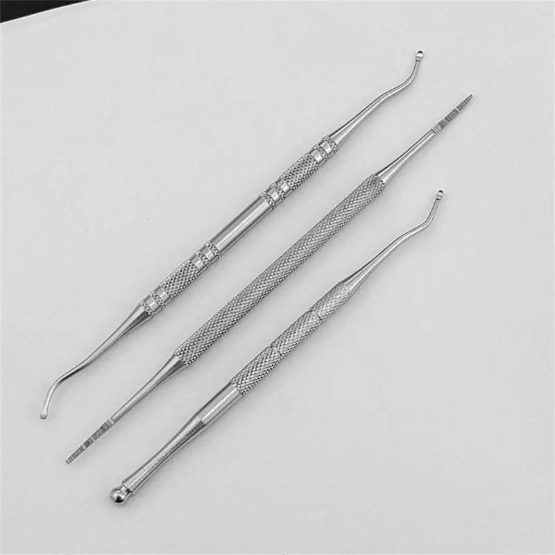 Double Ended Ingrown Toe Correction Files Stainless Steel Toe Nail Care Manicure Pedicure Toenails Clean Foot Tools