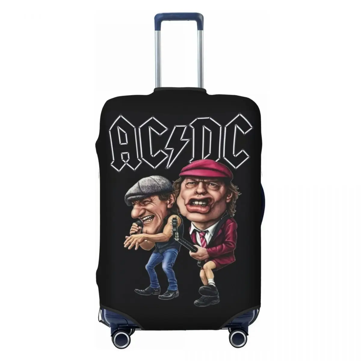 

Custom Fashion Australian Band Star AC DC Luggage Cover Protector Dust Proof Heavy Metal Rock And Roll Travel Suitcase Covers