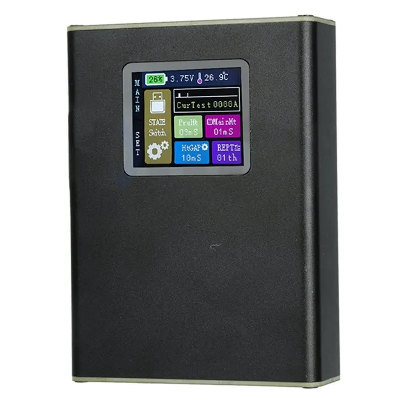 A25F-Spot Welder With Internal Resistance Meter 30 Adjustable Levels Portable Spot Welder For 18650 Battery DIY