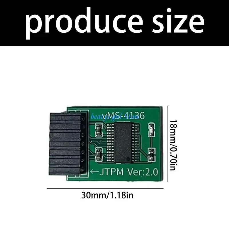 C7AB TPM 2.0 Encryption Security Module Remote Card 14Pin Trusted Platform Integration Computer Adapter for 590 B560 H510 - view 6