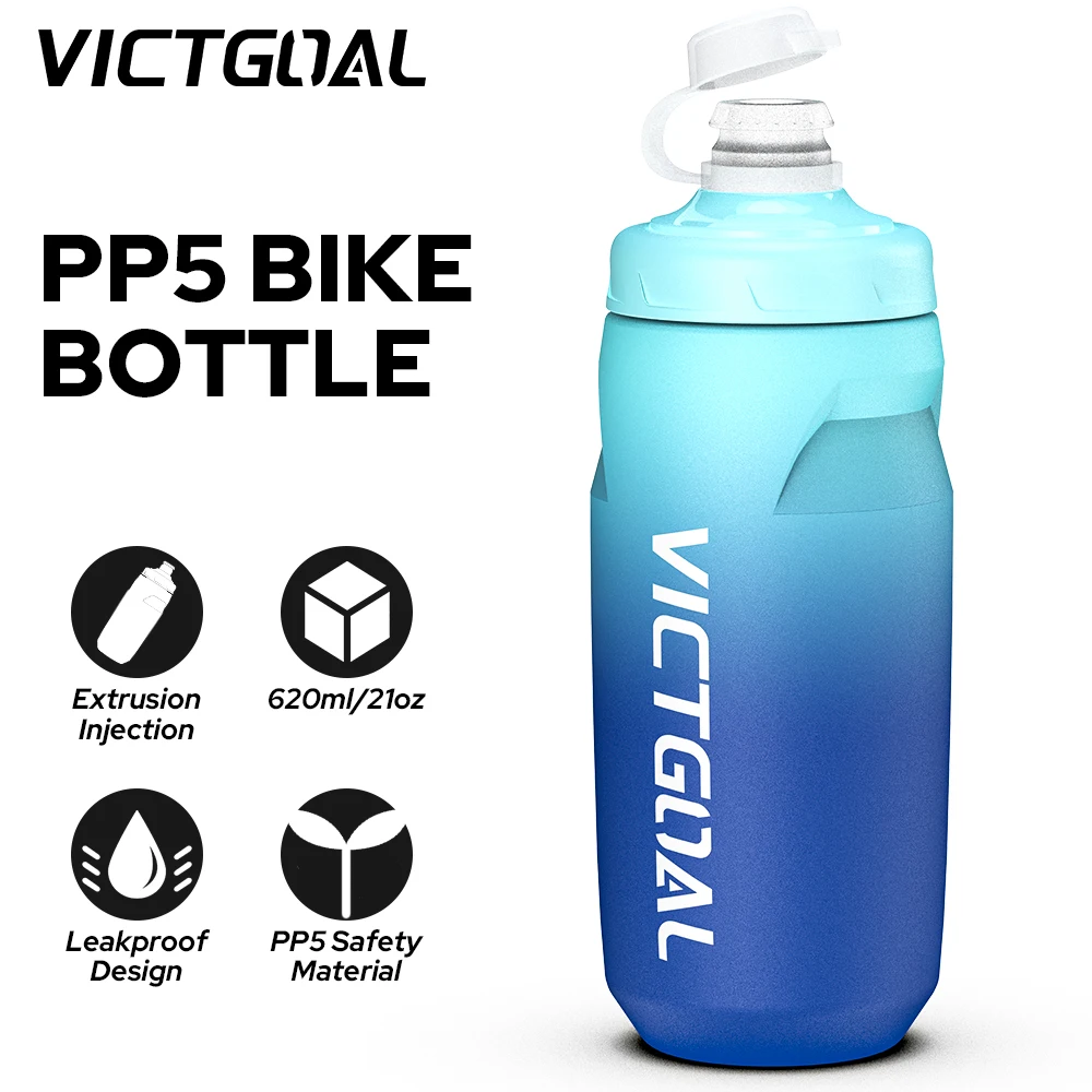

VICTGOAL Bike Water Bottle PP5 Safety 620ML Bicycle Bottle Leakproof Squeeze Jet Sport Water Bottle For Cycling Camping Hiking