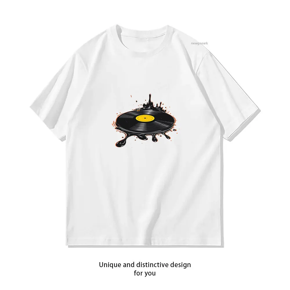 Groove vinyl record art T-Shirt Casual cotton graphic t shirts Creative streetwear Classic O-neck shirt