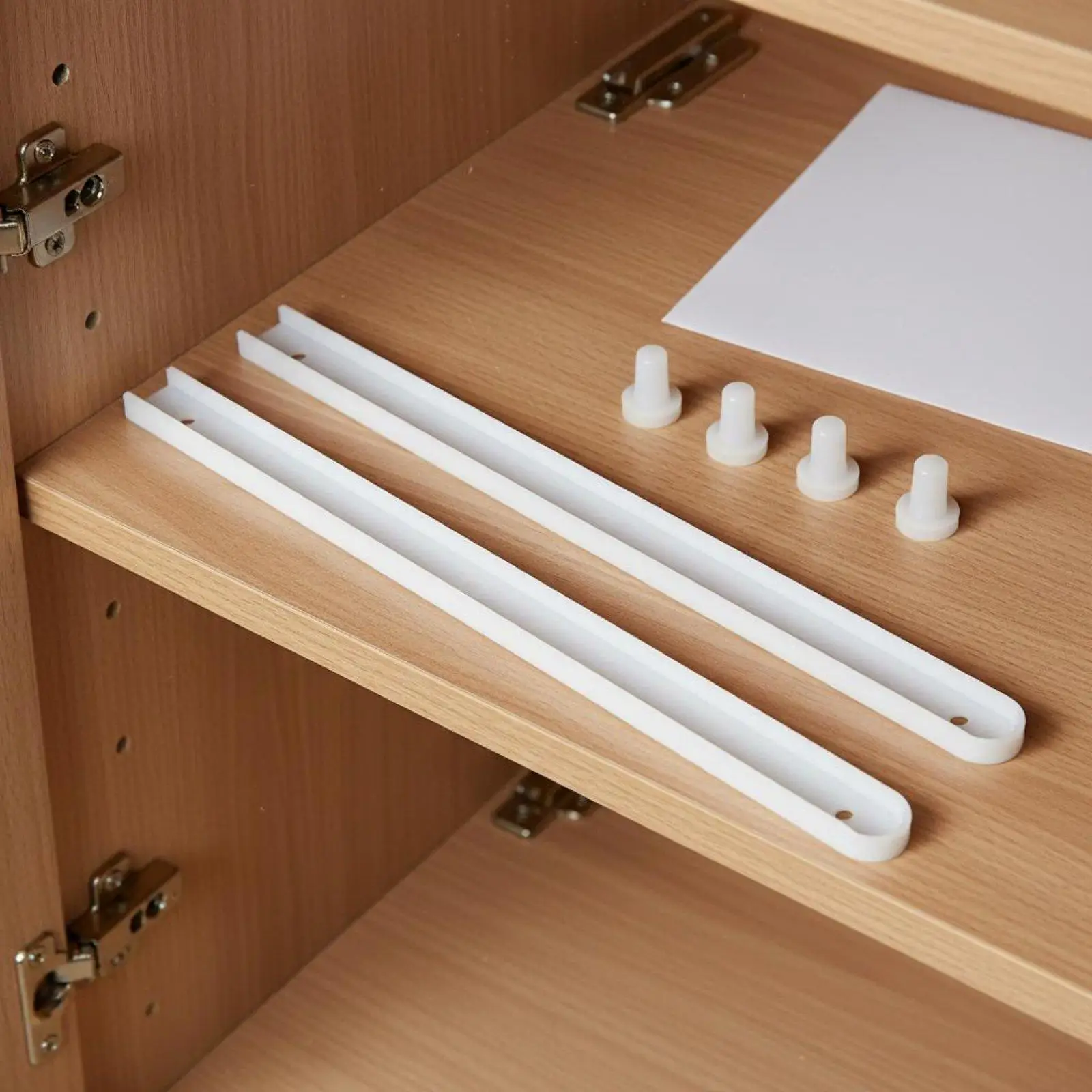 4 Drawer Slides with Mounting Screws Included. Drawer Rail for Furniture, Ideal for DIY Enthusiasts.