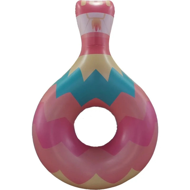 Bouée gonflable créative en forme de bouteille en PVC pour la natation, jouet aquatique flottant à grande flottabilité